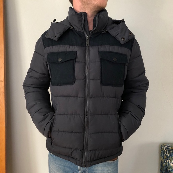 Kenneth Cole Reaction Men’s Puffer Jacket - Picture 4 of 7
